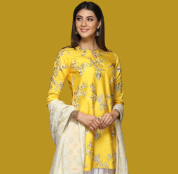 Yellow Eid Kurtas Online