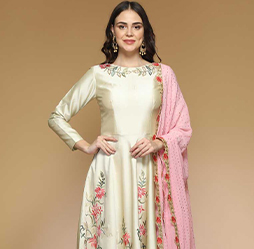 Cream Eid Dresses