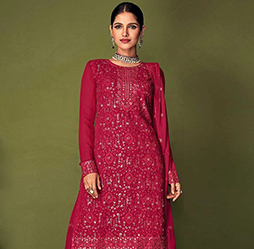 Red Sharara Suits