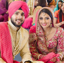 punjabi girl wedding lehenga