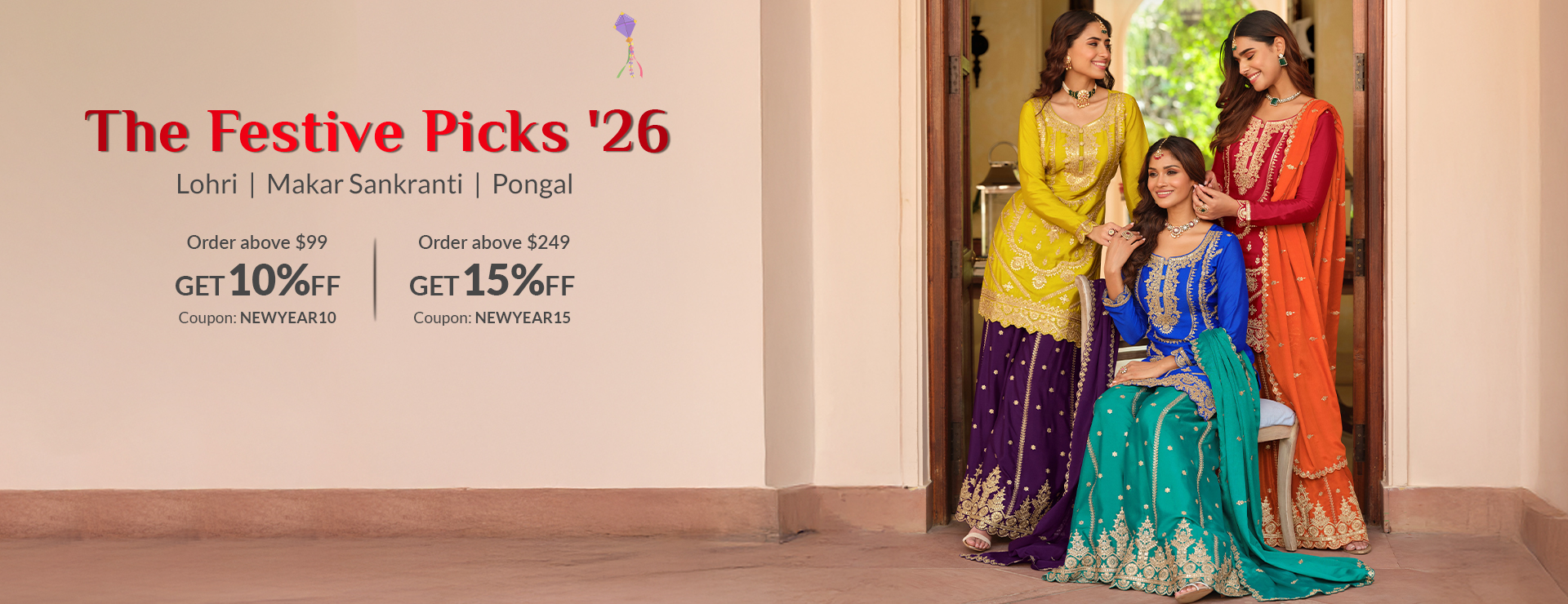 Andaaz Fashion's Indian Dresses Sale on Festival 2026