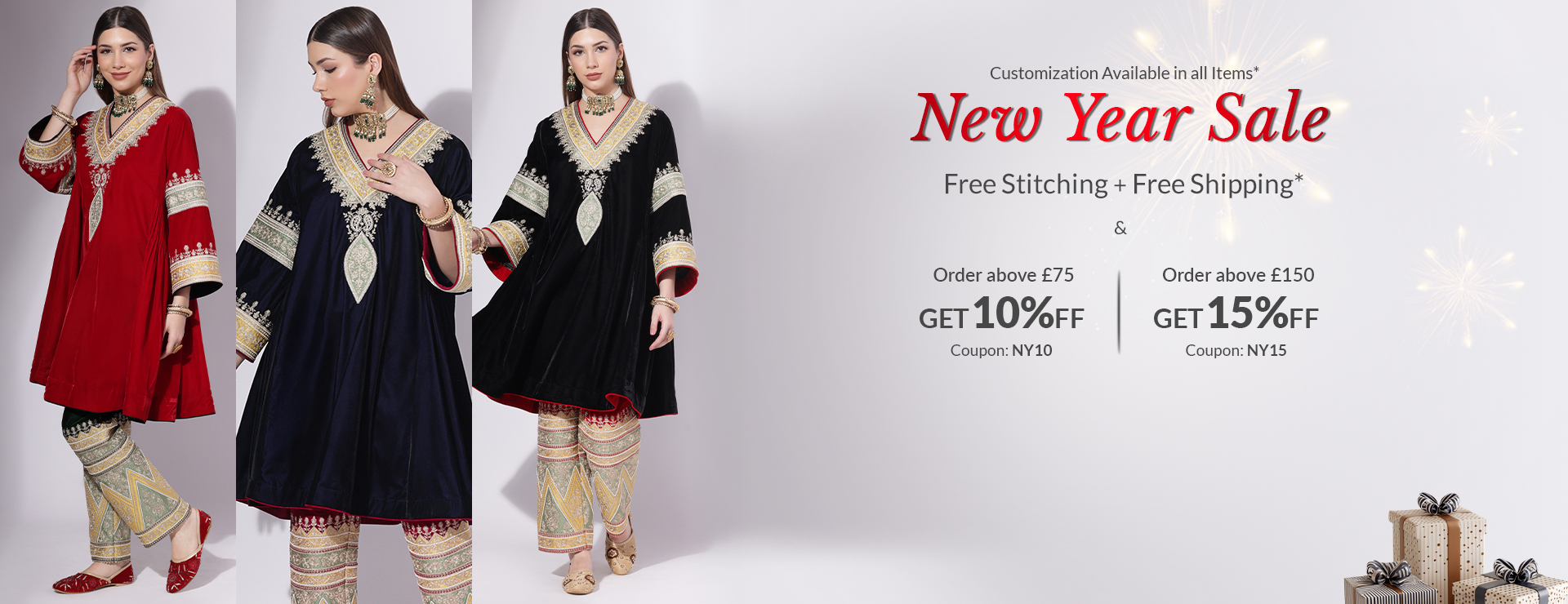 Andaaz Fashion's Indian Dresses Sale on New Year 2026