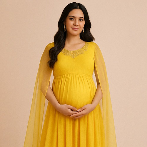 Elegant Anarkali Maternity Dresses