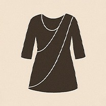 Drape dupattas across the shoulders for comfort and elegance