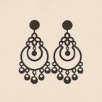 Choose statement earrings for Anarkalis
