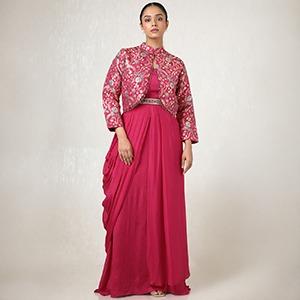 Indo Western Gowns for Women — Fusion Party & Wedding Gowns